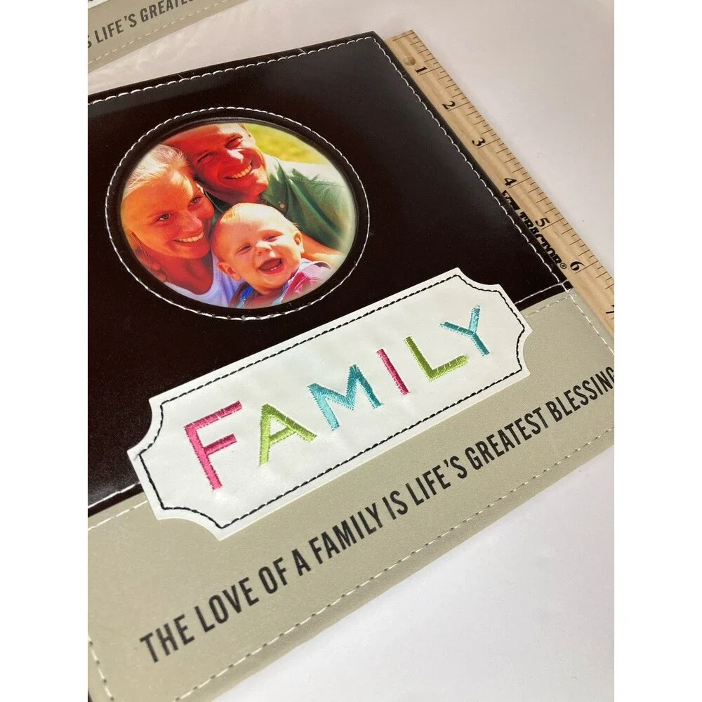 Family Photo Album 2-Up With Memo Space Pocket For Cover Photo Lot Of 2 Albums